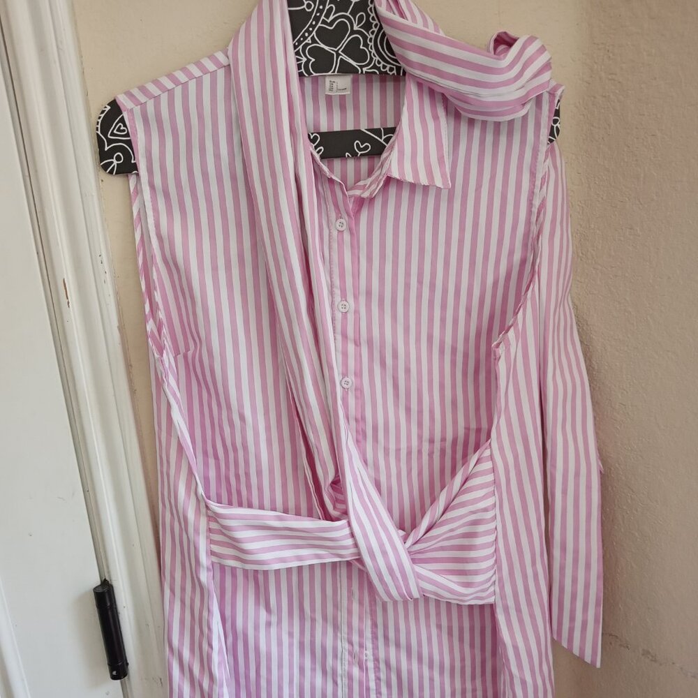 Pink and white striped cutie dress
